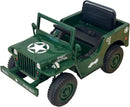 Kids Military Style Electric Jeep – Shovel & Headlights (Ages 3-6) | AED 749