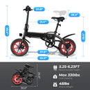 Windhorse C19 Folding Electric Bicycle – 350W, 36V 8Ah Battery | AED 1,490