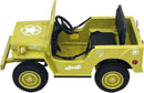 Kids Military Style Electric Jeep – Shovel & Headlights (Ages 3-6) | AED 749