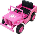 Kids Military Style Electric Jeep – Shovel & Headlights (Ages 3-6) | AED 749