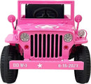 Kids Military Style Electric Jeep – Shovel & Headlights (Ages 3-6) | AED 749