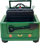 Kids Military Style Electric Jeep – Shovel & Headlights (Ages 3-6) | AED 749