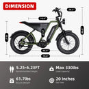Windhorse D3 Electric Bicycle – 1000W, 48V 18Ah Battery | AED 3,650
