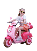 Cute Electric Ride on Motorcycle for Kids age 2+ – Stable 3-Wheel Design with Music &amp; Lights | AED 699