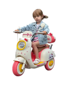 Cute Electric Ride on Motorcycle for Kids age 2+ – Stable 3-Wheel Design with Music &amp; Lights | AED 699